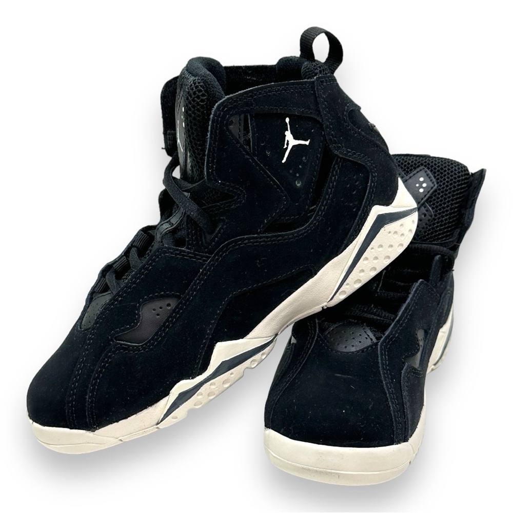 Jordan Little Kid's True Flight Black/Phantom-Anthracite size 1.5Y 20.5 cm - Picture 3 of 10